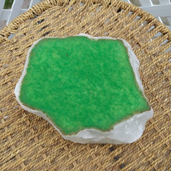 Natural Stone Ashtray, Vintage Large Marble Unpolished Ashtray, Cigar Ashtray - Picture 9 of 9